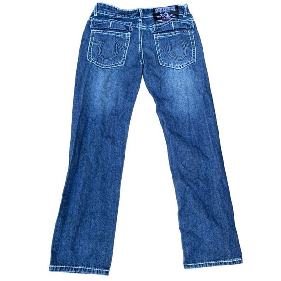 VINTAGE True Religion Jeans Size 36 BILLY SUPER T Blue - Picture 4 of 7